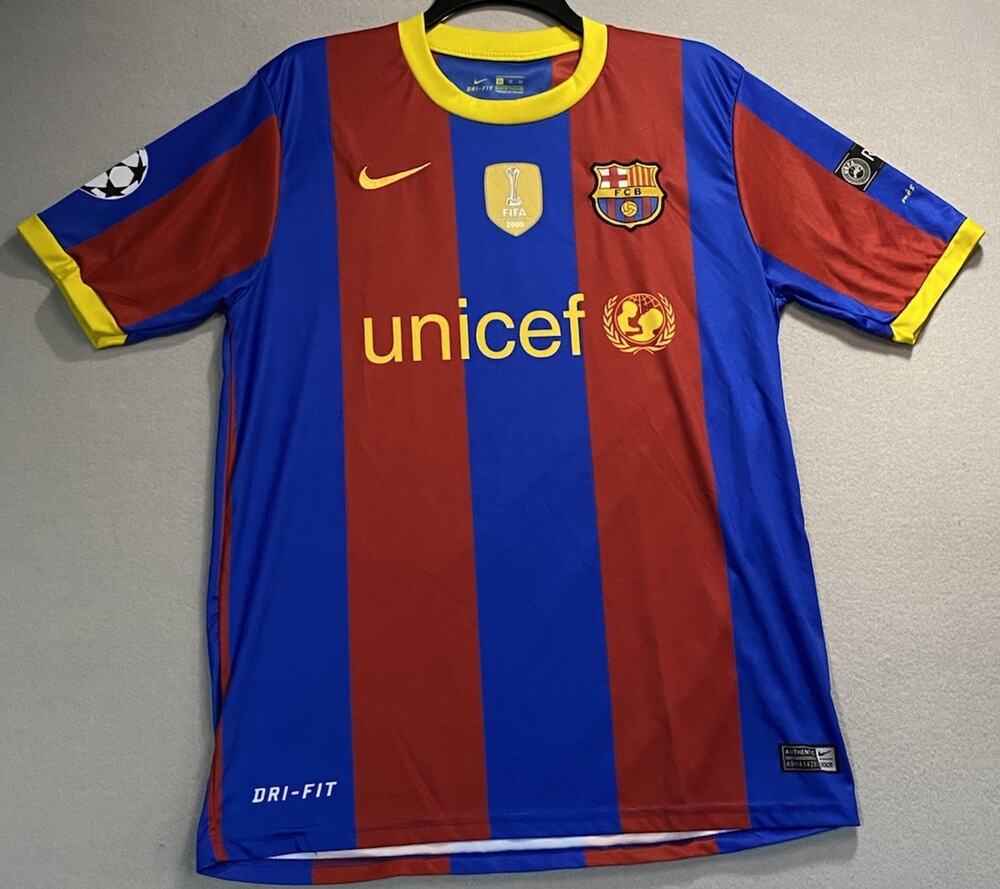 FC BARCELONA 2009 JERSEY HOME SHIRT MESSI #10 Men Size M